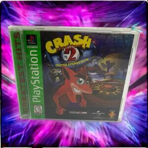 Crash Bandicoot 2 PS1 PlayStation 1 PS1 CIB Complete Greatest Hits Video Game